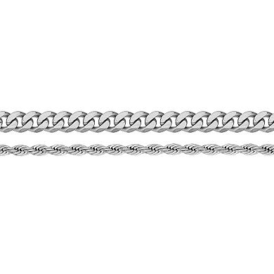 LYNX Stainless Steel Multistrand Layered Chain Necklace