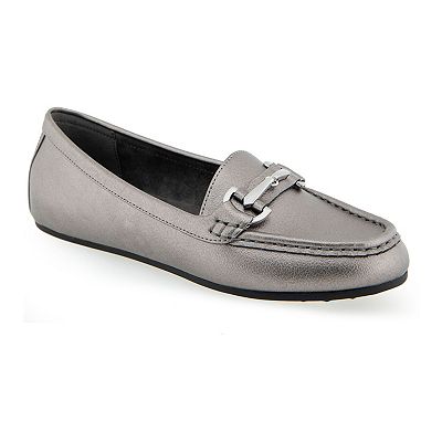 Aerosoles Women s Day Drive Loafers Graphite Size 5 Leather