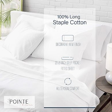 Pointehaven 525 Thread Count Cotton Sheet Set