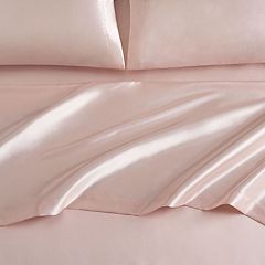 Queen Satin Sheet Set White - Belles & Whistles