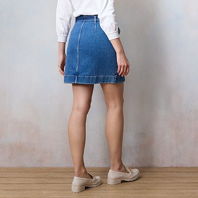 Petite LC Lauren Conrad Tie Waist Mini Skirt