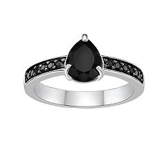 Kohls black hot sale onyx ring