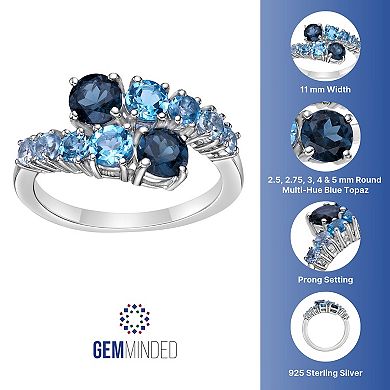 Gemminded Sterling Silver Blue Topaz Ring