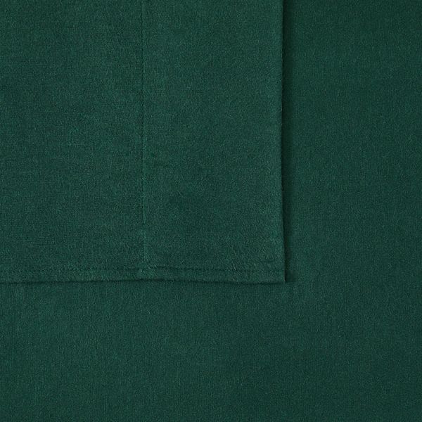 Truly Soft Solid Green Queen Cotton Flannel Sheet Set