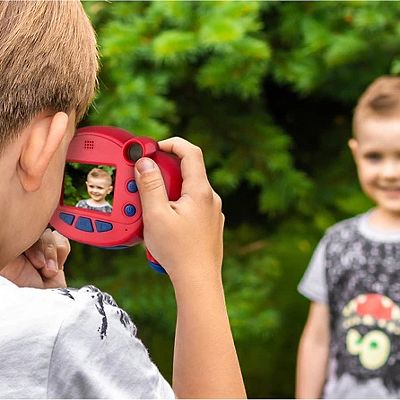 Ekids Fotocamera Digitale Per Bambini Spiderman – Con Scheda SD, Videocamera, Cornici E Adesivi Integrati, 3+ Anni