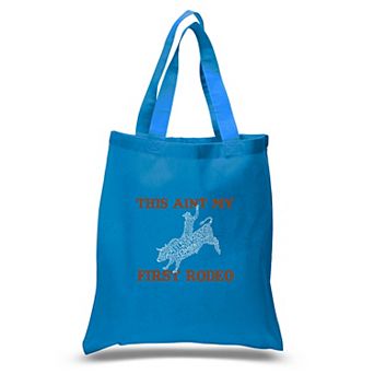 Small Word Art Tote Bag - This Aint My First Rodeo