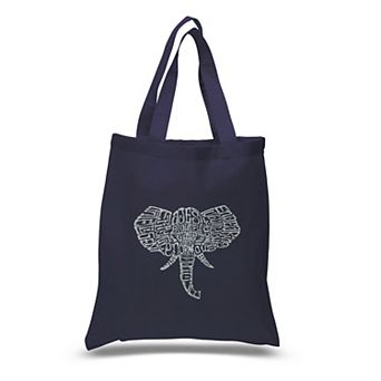 Small Word Art Tote Bag - Tusks