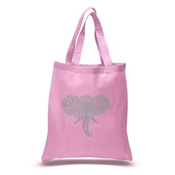 Small Word Art Tote Bag - Tusks