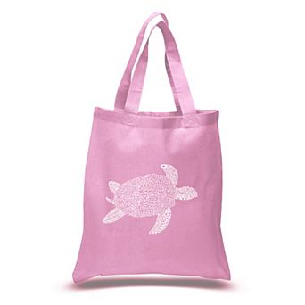 Small Word Art Tote Bag - Turtle