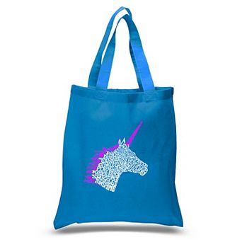 Small Word Art Tote Bag - Unicorn
