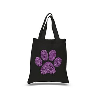 Small Word Art Tote Bag - XOXO Dog Paw