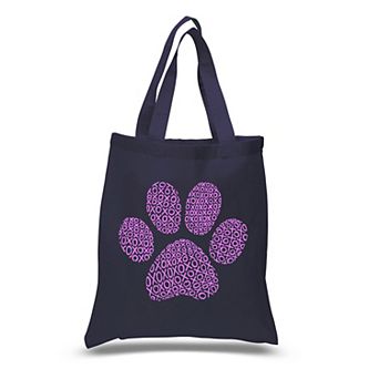 Small Word Art Tote Bag - XOXO Dog Paw
