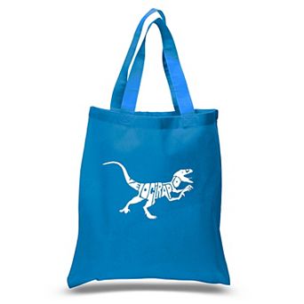 Small Word Art Tote Bag - Velociraptor