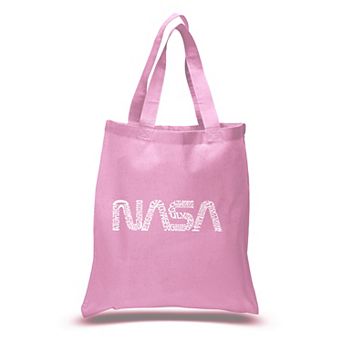 Small Word Art Tote Bag - Worm Nasa