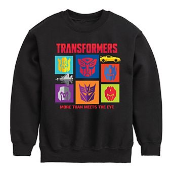 Boys 8-20 Transformers More Than Meets The Eye Crew Fleece Sweatshirt