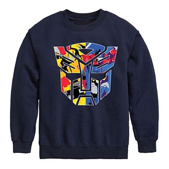 Boys 8-20 Transformers Color Block Crew Fleece Sweatshirt