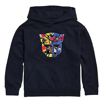 Boys 8-20 Transformers Color Block Autobot Logo Graphic Hoodie
