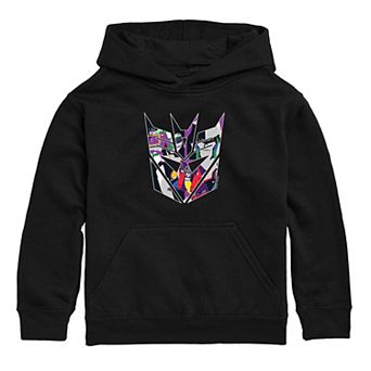 Boys 8-20 Transformers Colorblock Deception Logo Graphic Hoodie