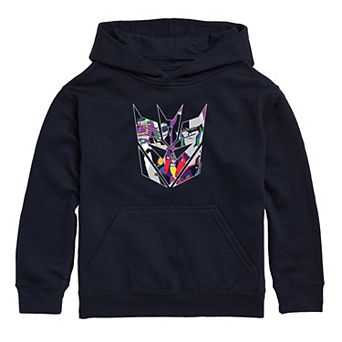 Boys 8-20 Transformers Colorblock Deception Logo Graphic Hoodie