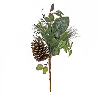 National Tree Company 19 in Artificial Pine, Berry & Cone Branch