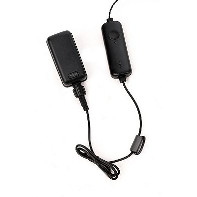 National Tree Company 24-in. Artificial Spruce Porch Bush in Silver Brushed Plastic Urn with Battery-Operated Twinkling Lights