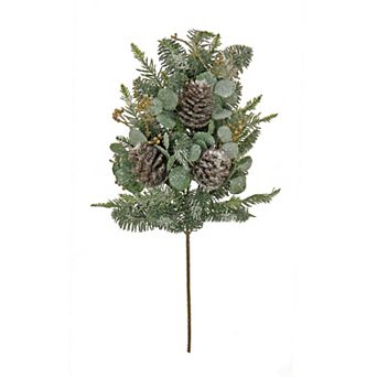 National Tree Company 27 in Faux Pine & Faux Eucalyptus Spray