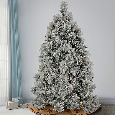 National Tree Company 7.5-Ft. Bavarian Pine Flocked 900-Light Artificial Christmas Tree\