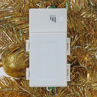 National Tree Company 36" LED Light-Up Christmas Be Merry Decorated Teardrop