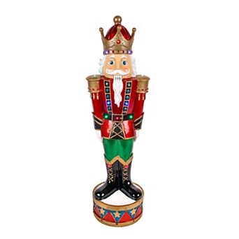 National Tree Company 36" LED Light-Up Christmas Nutcracker Holiday Decor