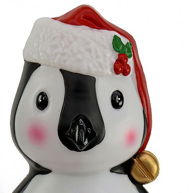 National Tree Company 23-in. Penguin Holding Warm White LED Lantern
