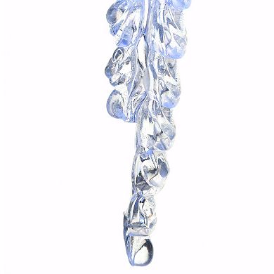 National Tree Company 16-in. Cool White LED Icicles String Lights