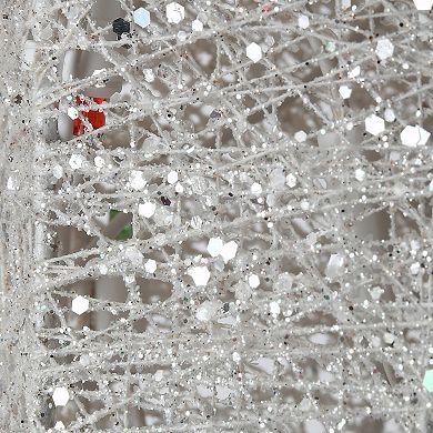 National Tree Company 60-in. Multi-Color LED White Sisal Splendor Angel