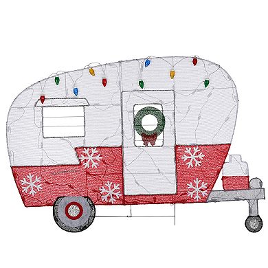 National Tree Company 32" LED Light-Up 2D Christmas Camper Bus