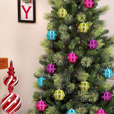 National Tree Company First Traditions 4-Pack Green Christmas Shatterproof Bauble Ornaments