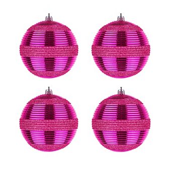 National Tree Company First Traditions 4-Pack Shatterproof 4.5" Christmas Bauble Ornaments