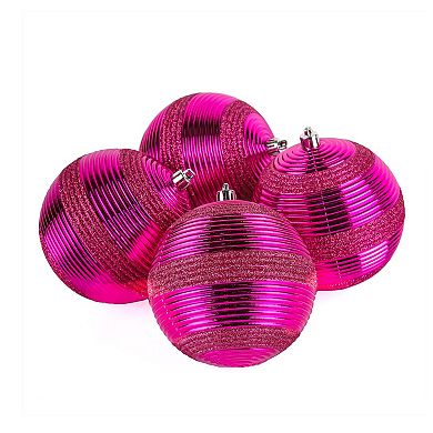 National Tree Company First Traditions 4-Pack Shatterproof 4.5" Christmas Bauble Ornaments