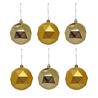 National Tree Company First Traditions 6-Pack 10" Shatterproof Gold Christmas Ball Ornaments