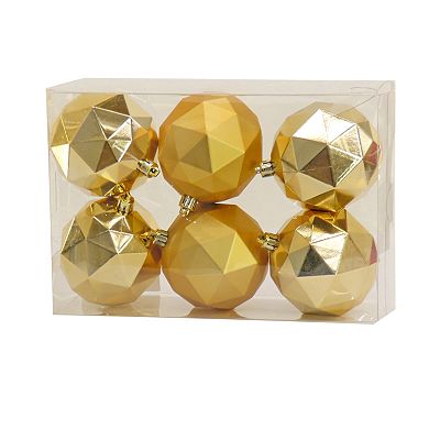 National Tree Company First Traditions 6-Pack 10" Shatterproof Gold Christmas Ball Ornaments