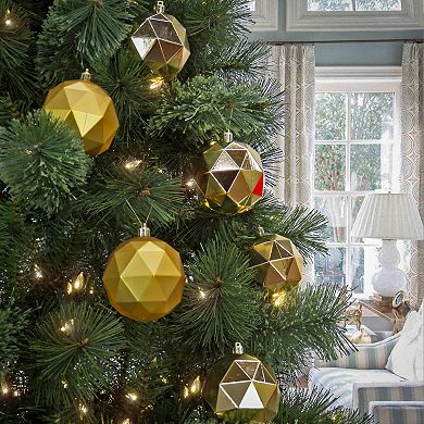 National Tree Company First Traditions 6-Pack 10" Shatterproof Gold Christmas Ball Ornaments