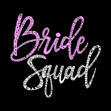 Large Word Art Tote Bag - Bride Squad