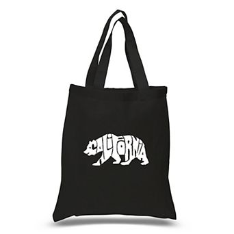 Small Word Art Tote Bag - California Bear