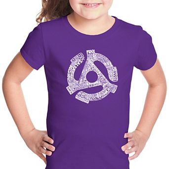 Record Adapter - Girl's Word Art T-shirt