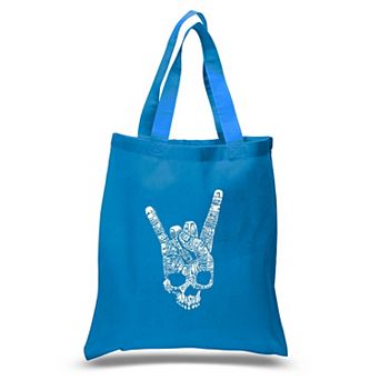 Small Word Art Tote Bag - Heavy Metal Genres