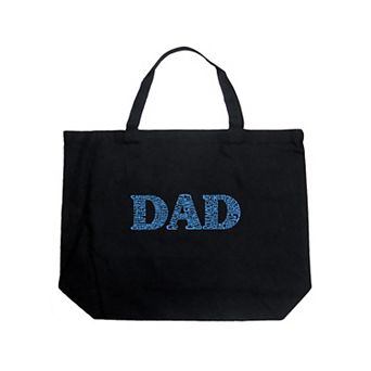 Large Word Art Tote Bag - Dad