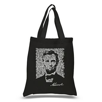 Small Word Art Tote Bag - ABRAHAM LINCOLN - GETTYSBURG ADDRESS