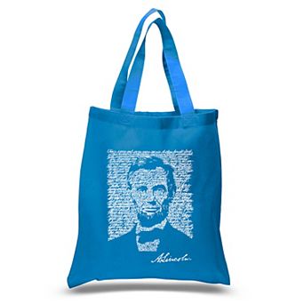 Small Word Art Tote Bag - ABRAHAM LINCOLN - GETTYSBURG ADDRESS