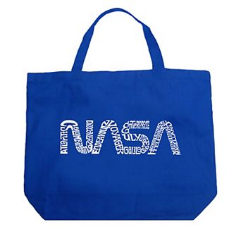 Large Word Art Tote Bag - Worm Nasa