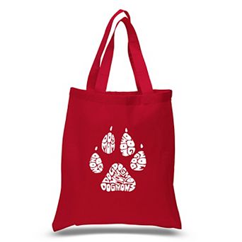 Small Word Art Tote Bag - Dog Mom