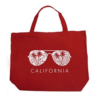 Large Word Art Tote Bag - California Shades