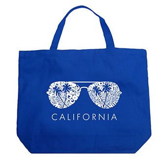 Large Word Art Tote Bag - California Shades